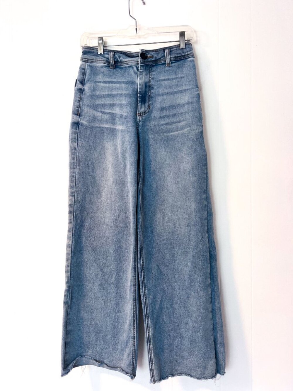 OAT New York Light Wash High Rise Wide Leg Jean for Women - Size 28 Boho - Picture 3 of 11